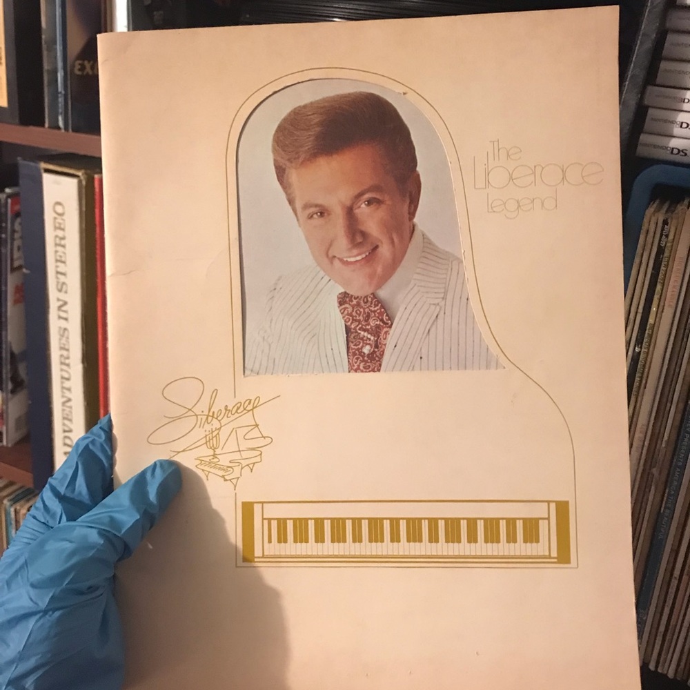 The Liberace Legend Vintage Book - Cream & Gold